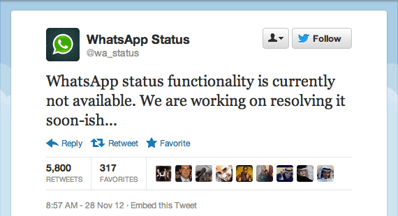 Error: status unavailable
