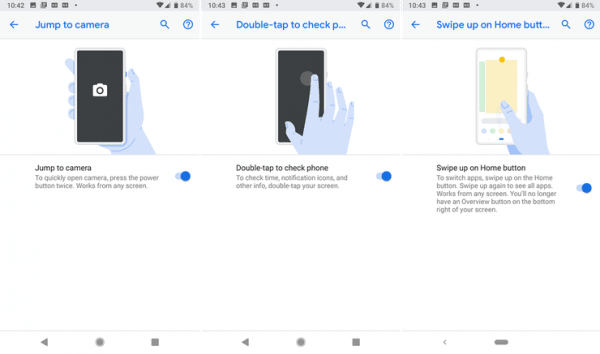 Cómo navegar en el pastel de Android usando gestos