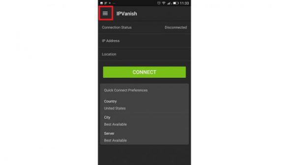 Cómo conectarse o cambiar a un servidor IPVanish en Android-650-80