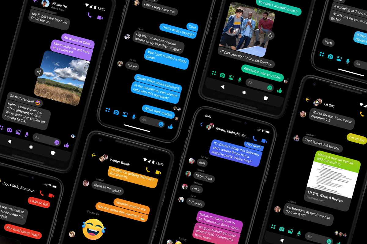Messenger es la primera app de Facebook con Modo Oscuro