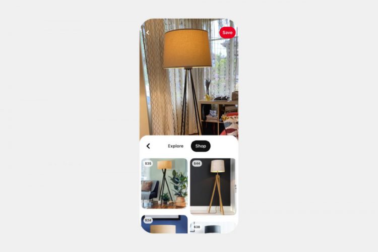 Pinterest agrega una pestaña "Comprar" a los resultados de búsqueda de Lens Camera