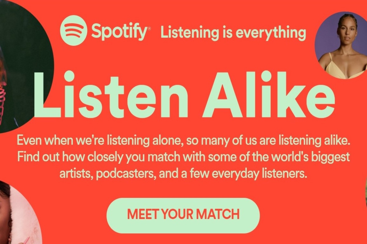 Nueva función de Spotify compara tu gusto musical con celebridades