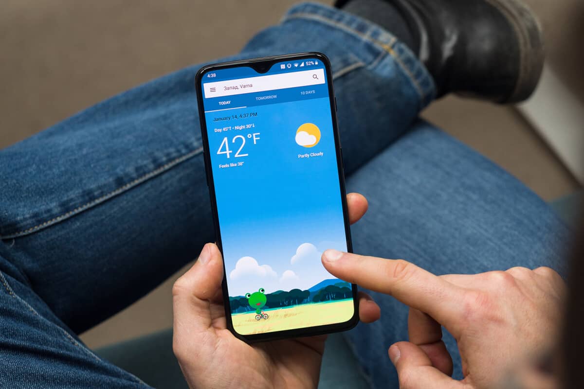 app meteorológica rediseñada Android