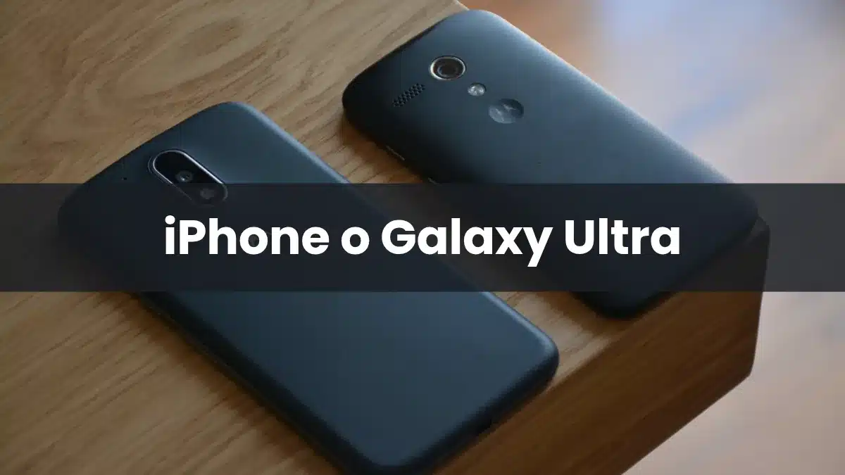 Dos móviles de gama alta sobre una mesa, uno junto al otro, para comparar el iPhone 18 Pro Max y el Galaxy S26 Ultra